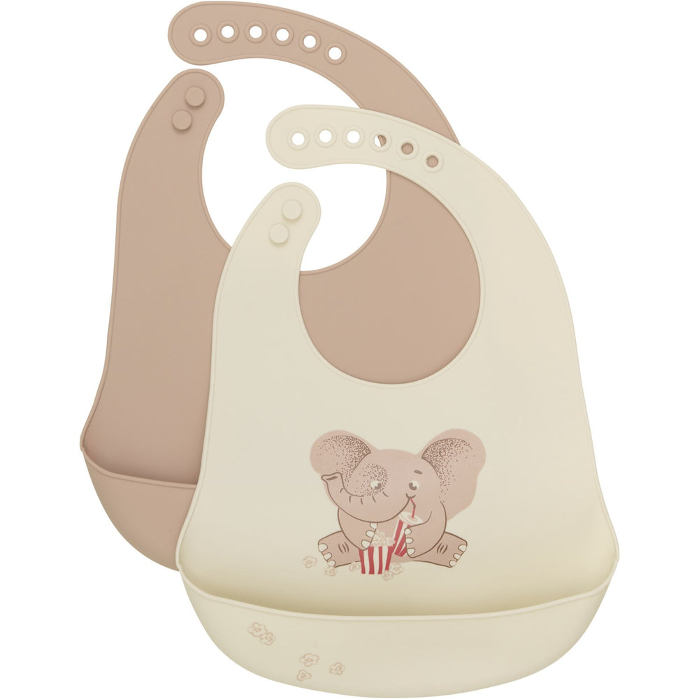 Køb CeLaVi Warm Taupe Silicon Hagesmæk (2-Pack)