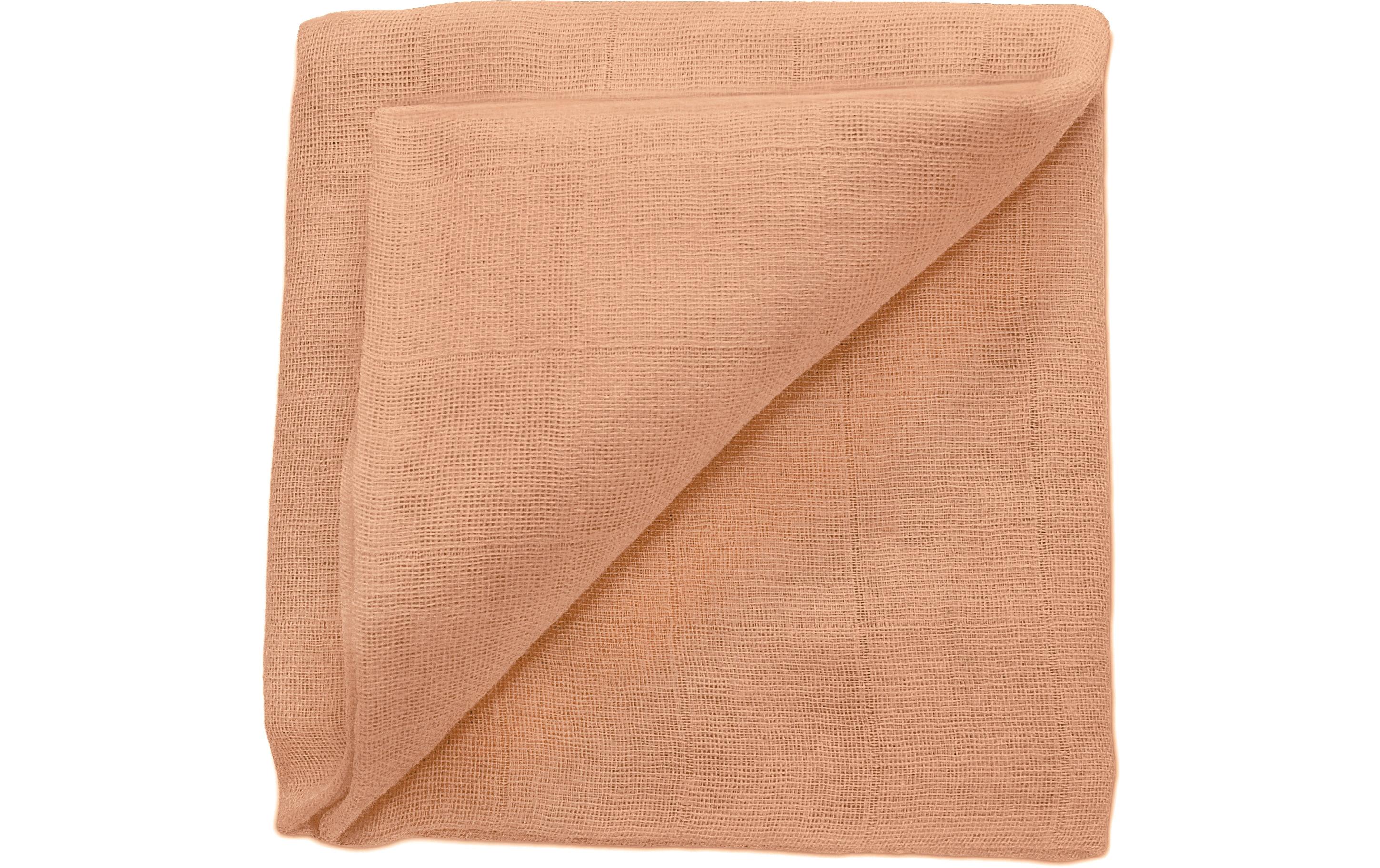 Mulltuch Peach 60 cm x 60 cmGaze-Tuch für Babys
