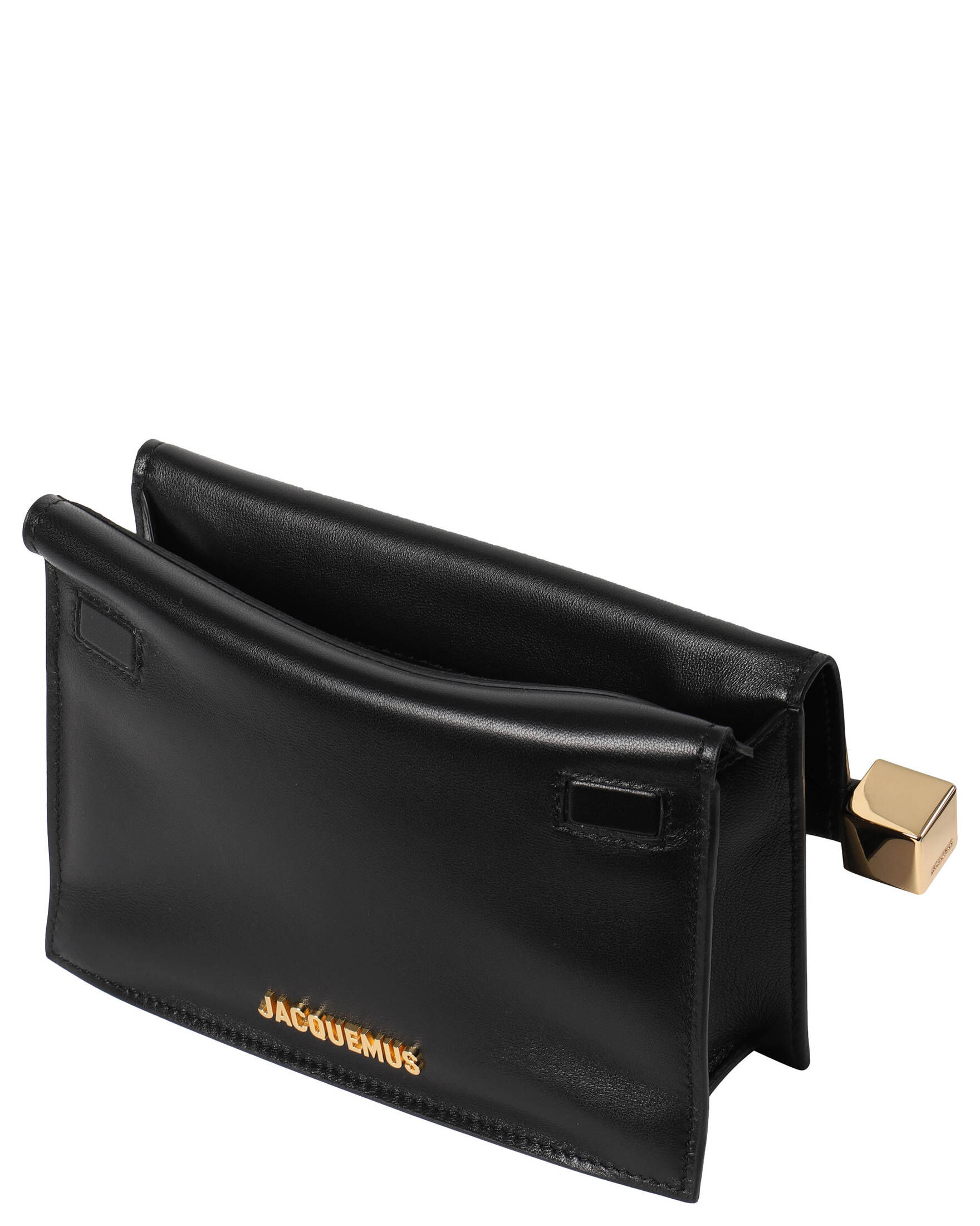 Jacquemus| Damen Clutch LA PETITE POCHETTE ROND CARRÉ aus Lammleder