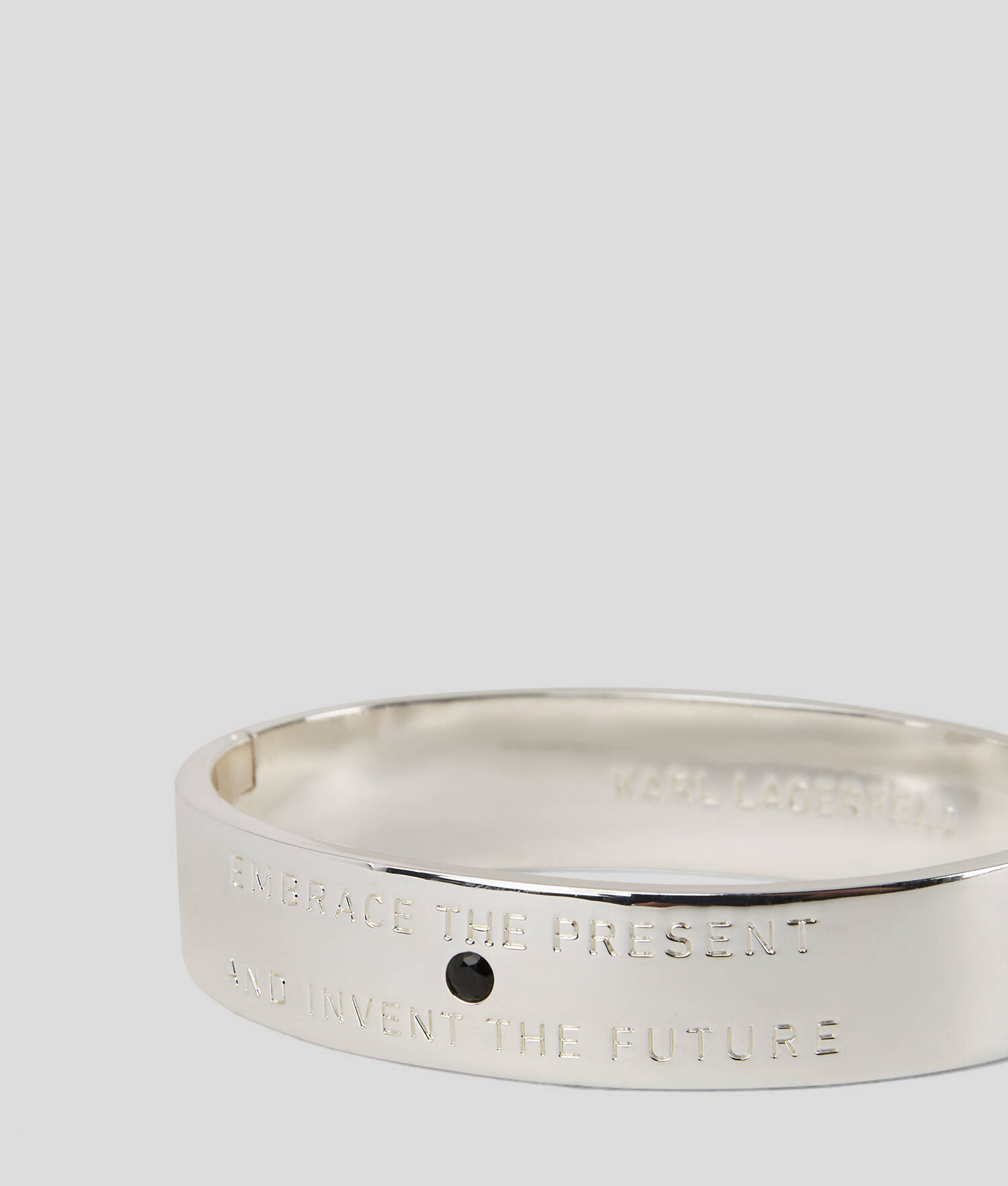 BRACELET AVEC CITATION KARL - Argent