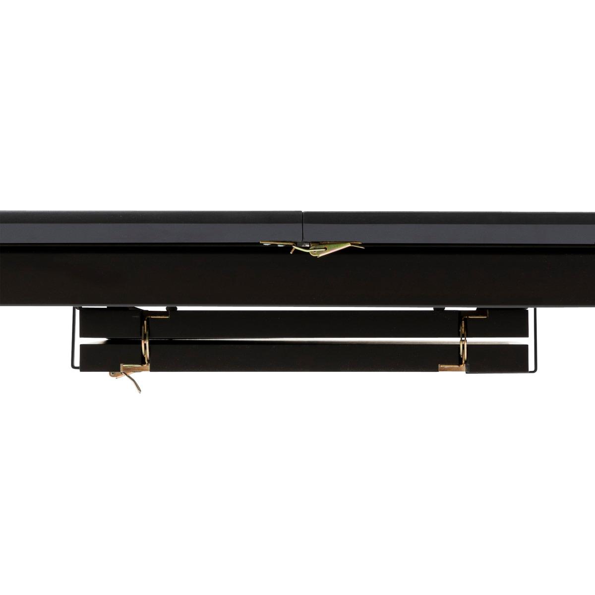 TABLE A MANGER EXTENSIBLE AUBREY NOIR 180X220CM