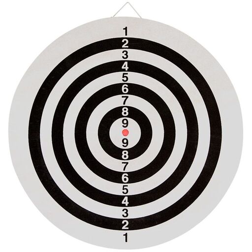 Alvo de dardos reversível Abbey Darts com 2 conjuntos de dardos 52az-uni-uni