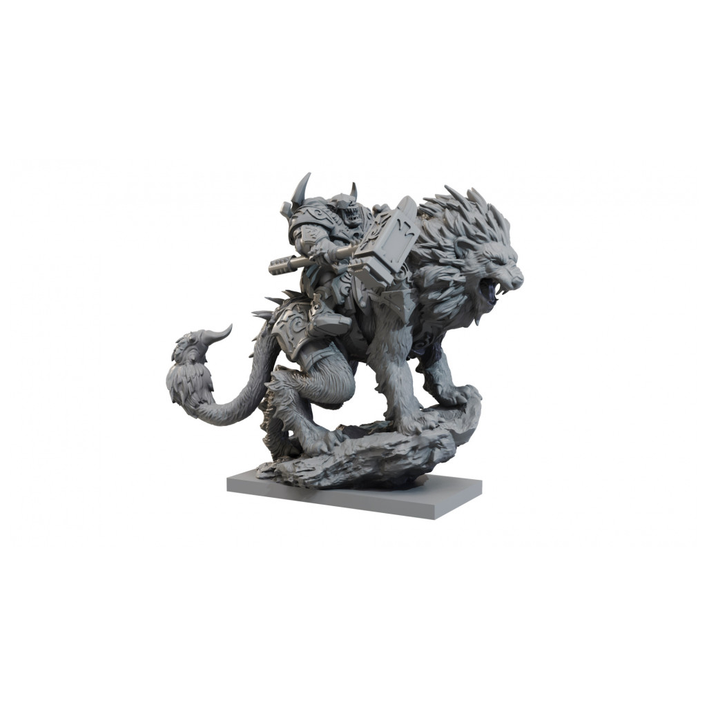 Kings of War - Riftforged Orc - Stormbringer on Manticore