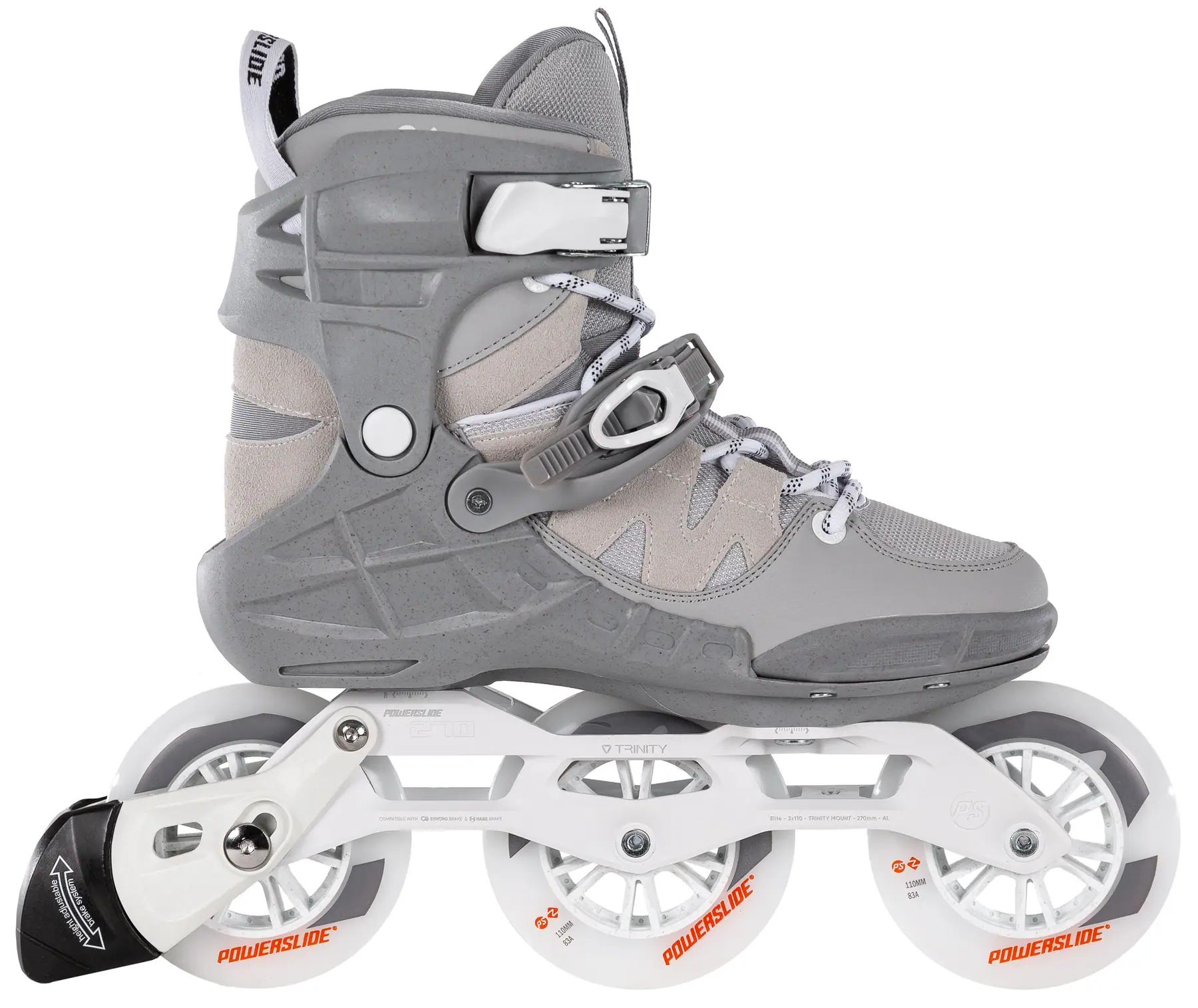 Powerslide Phuzion Argon Cement 110 Inliners - Langdistance Rulleskøjter