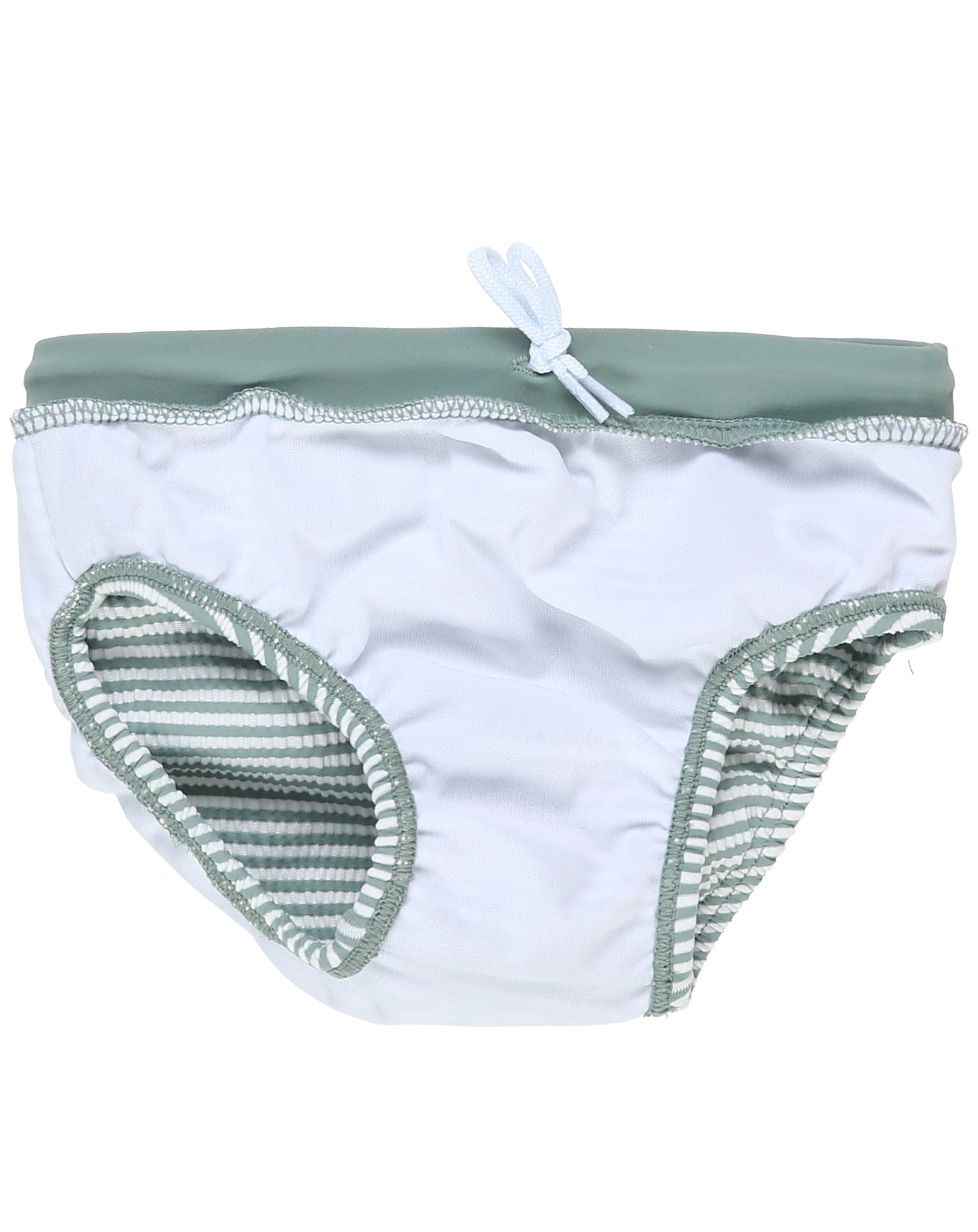 Badehose HAI gestreift in dunkelgrün