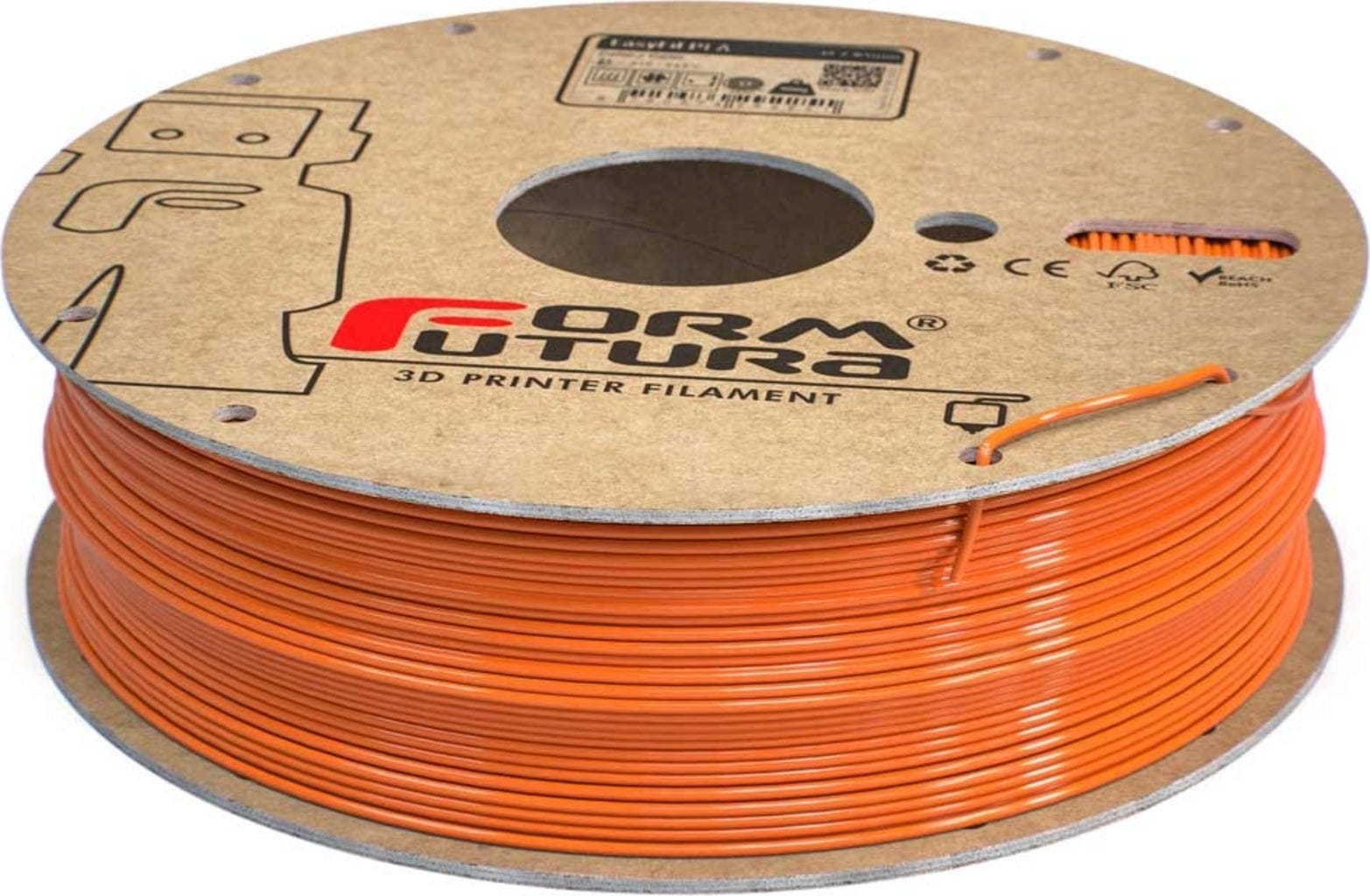 FormFutura  HDglass™ Blinded Orange, 1,75 mm / 750 g    Einzigartiges PETG für Modelle mit hoher Transparenz und Festigkeit