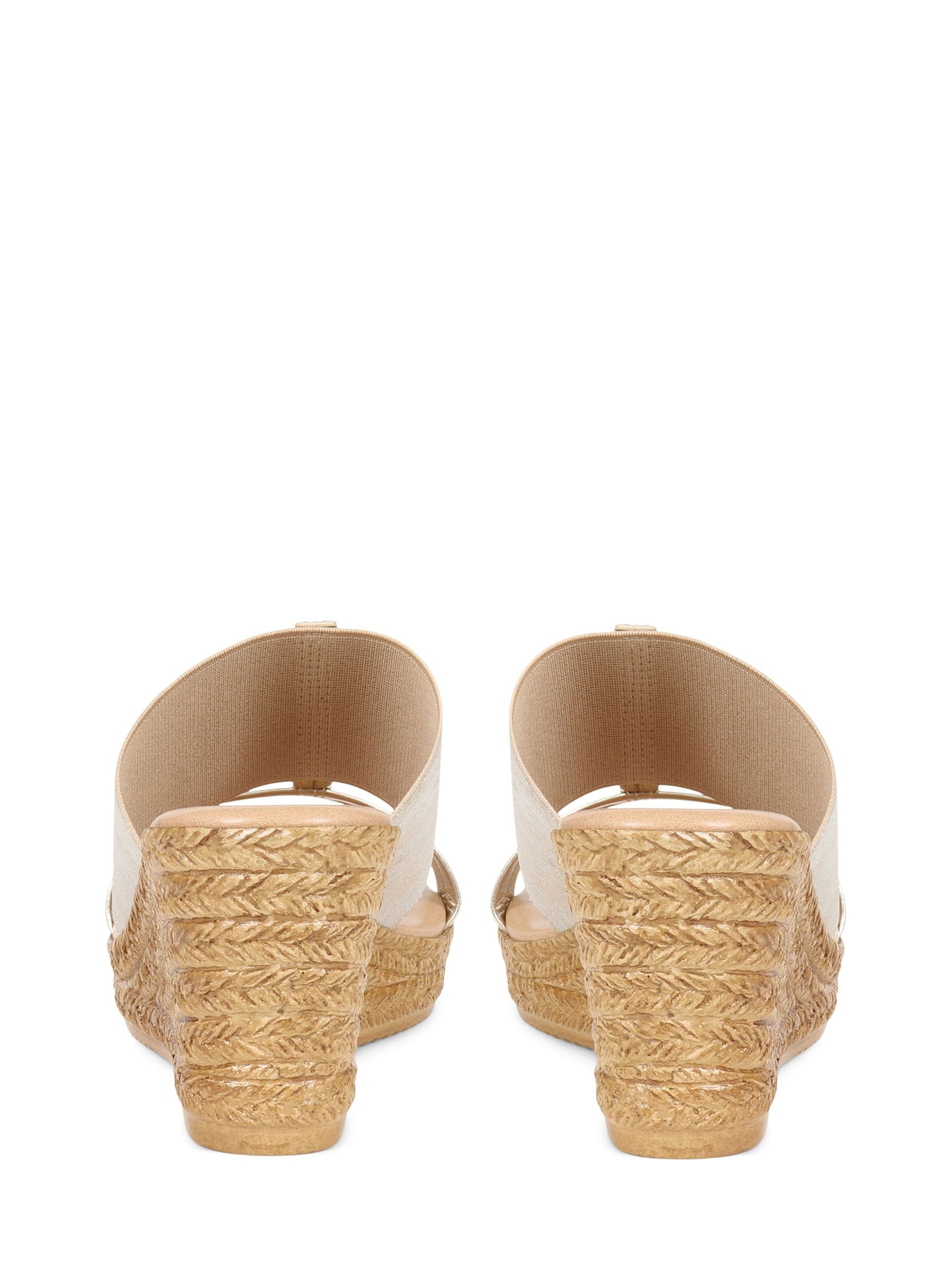 Pavers Metallic Wedge Espadrilles