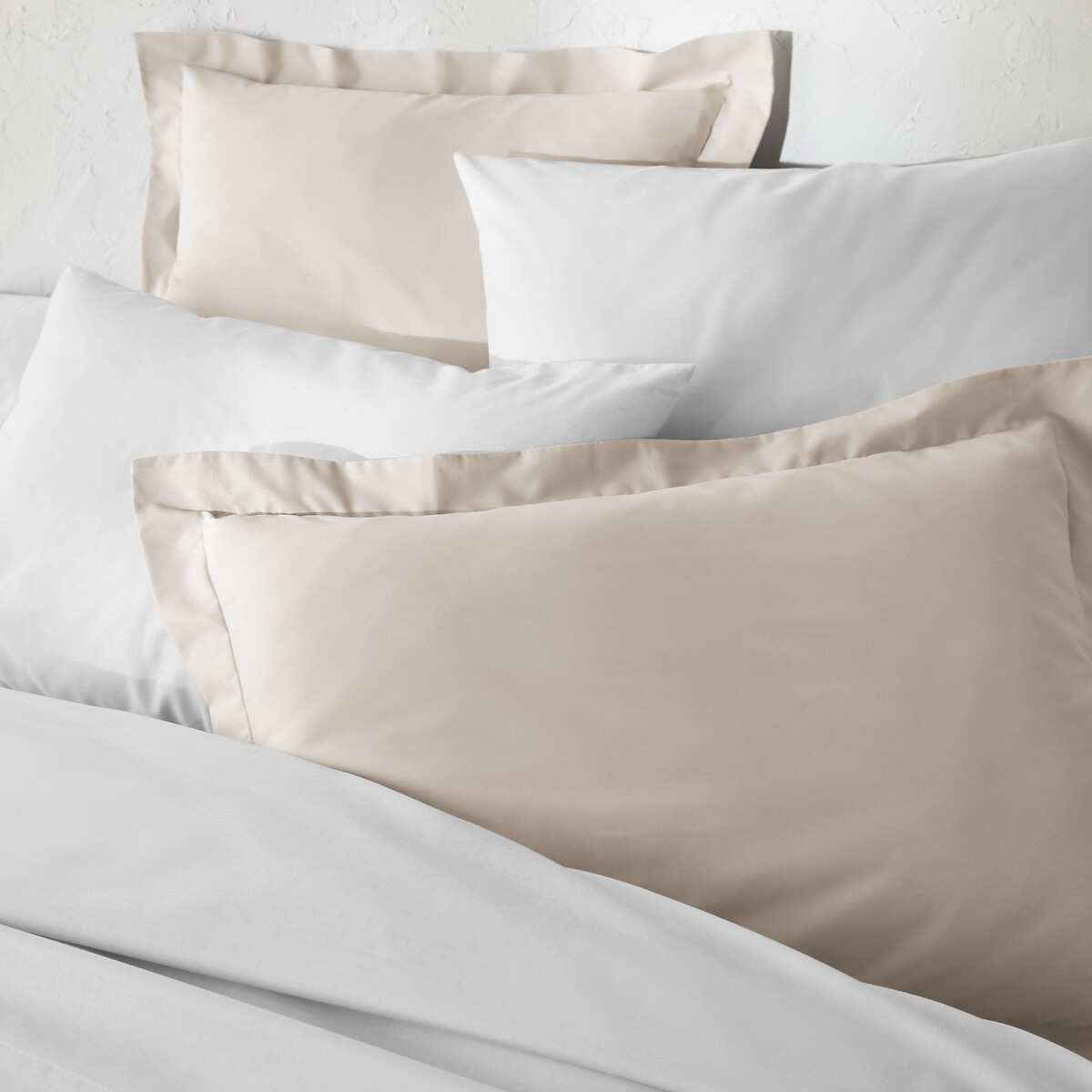 LA REDOUTE INTERIEURS<br>Effen plat laken em tergal, Cenário