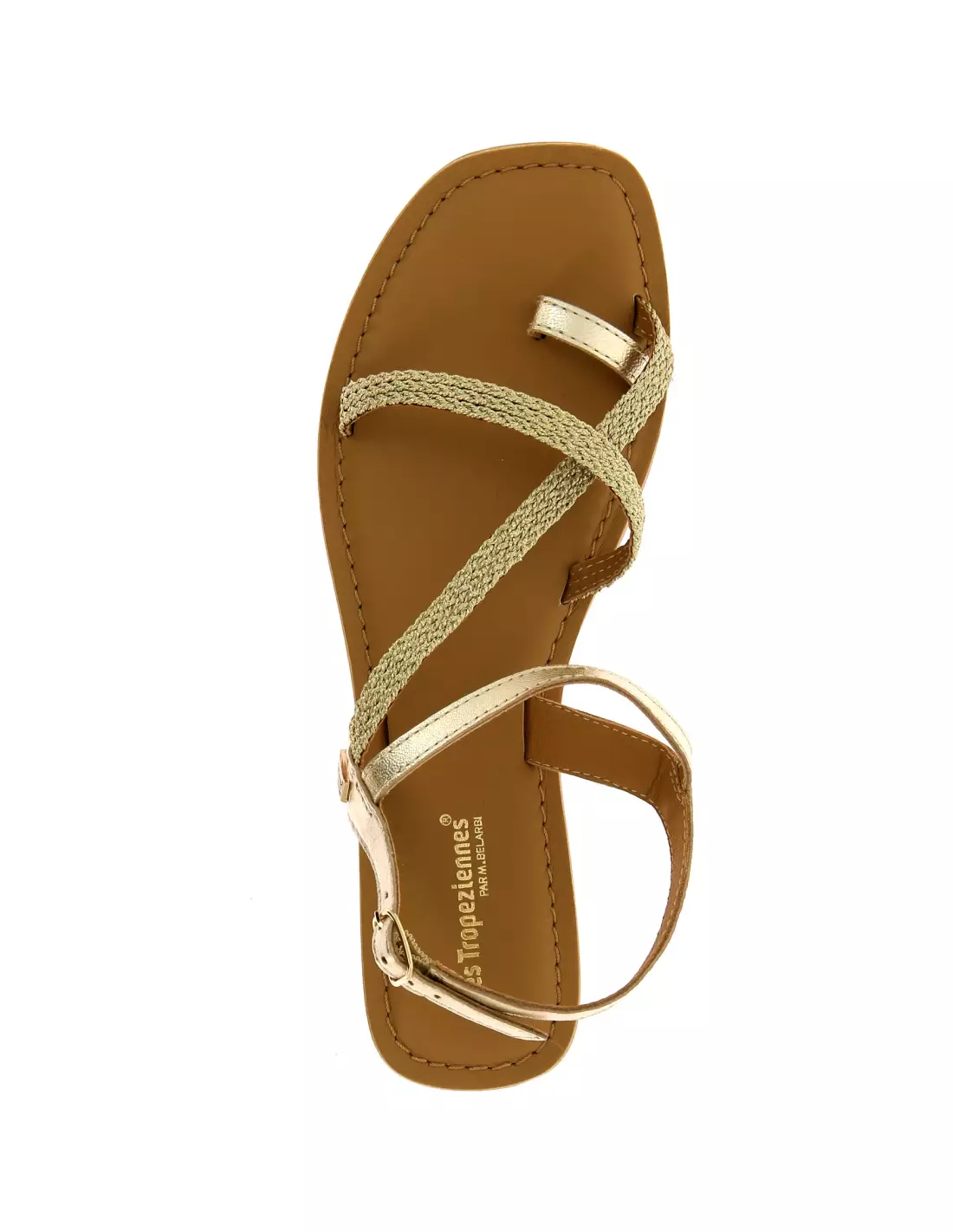 LES TROPEZIENNES CHAMPY - Sandales & nu-pieds Or