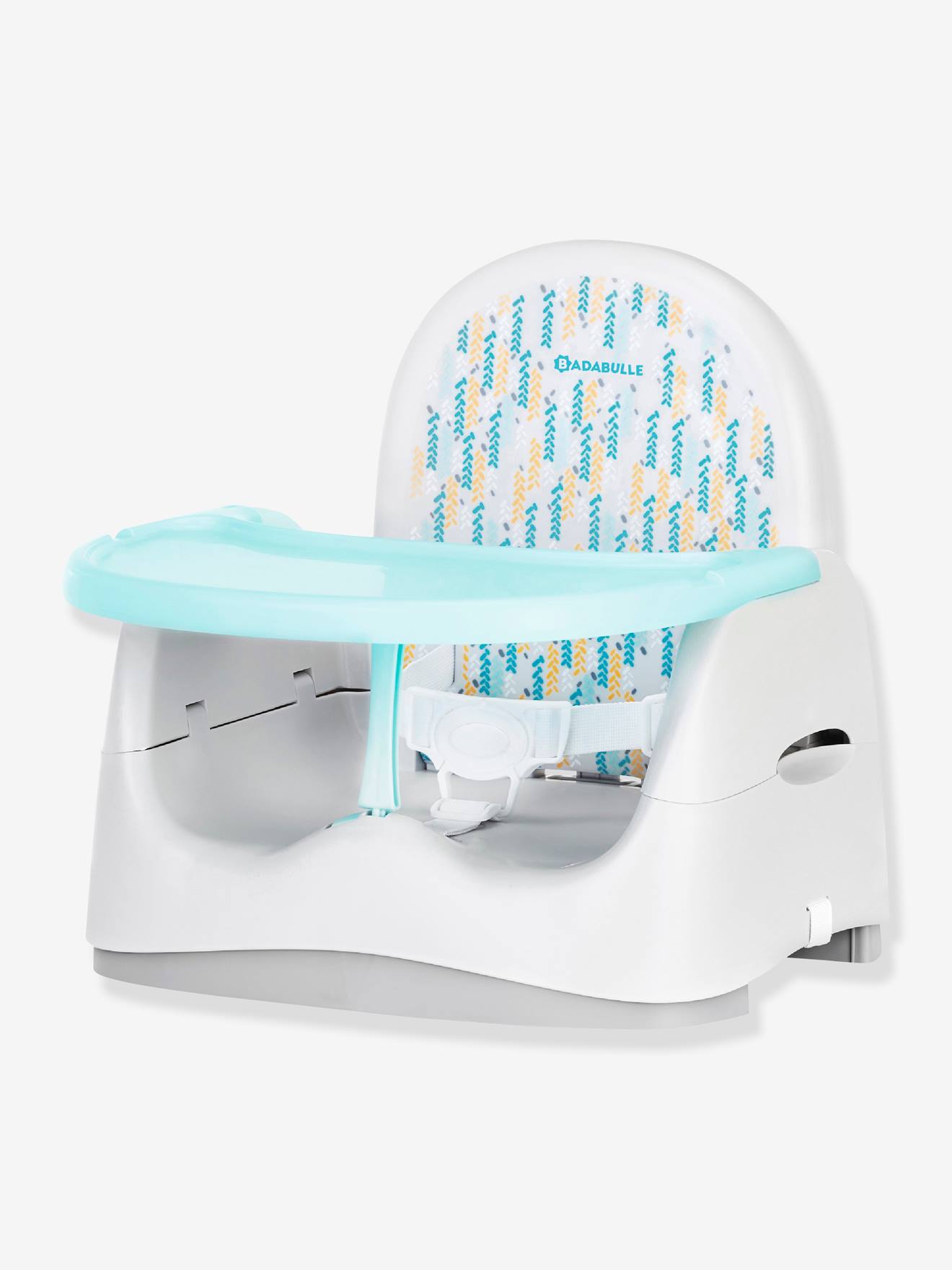 Cadeira elevatória Trendy Meal BADABULLE, cinza médio, lisa com estampas