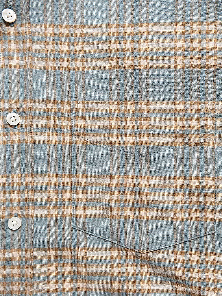 NUDIE JEANS Flanellhemd FILIP PRARIE hellblau