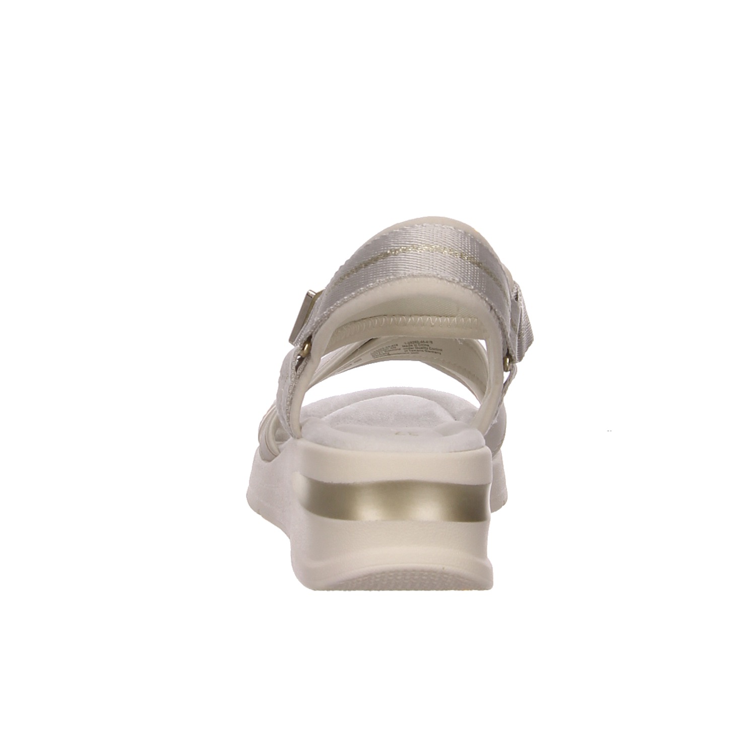 Tamaris Damen Sandale offwhite braun