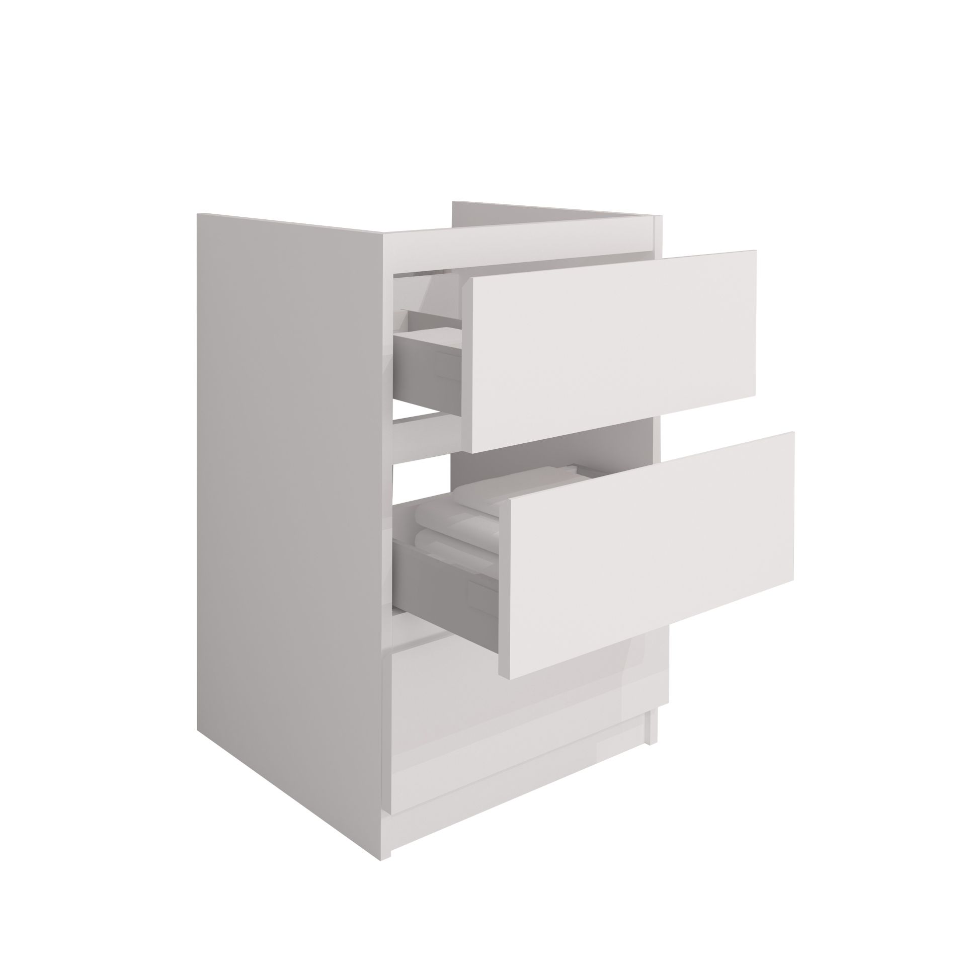 Sanigoods Rocky staande onderkast met 60cm wit mat
