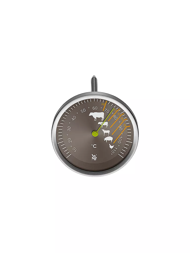 WMF Fleischthermometer analog 6,3cm Cromargan silber