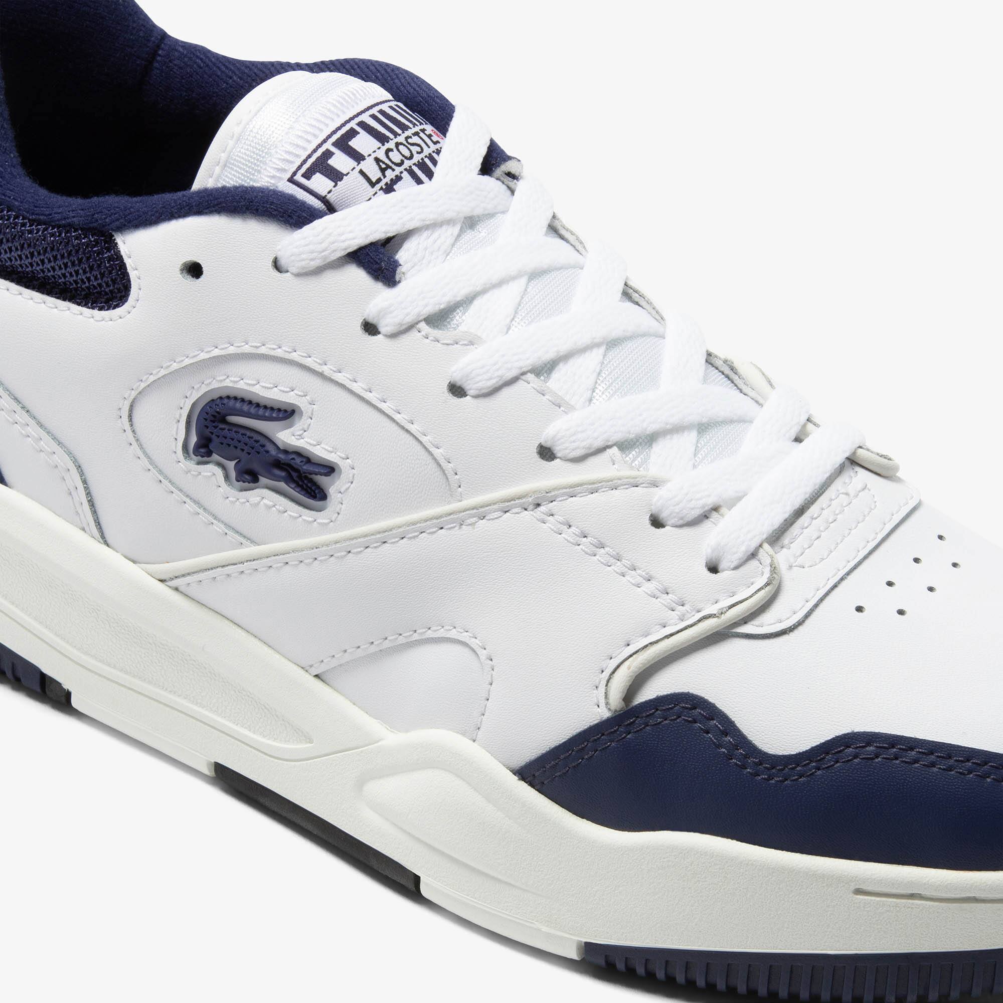Herren-Sneaker Lineshot aus Leder mit Mesh-Schuhkragen Sneakers - Weiss - Lacoste - Herren