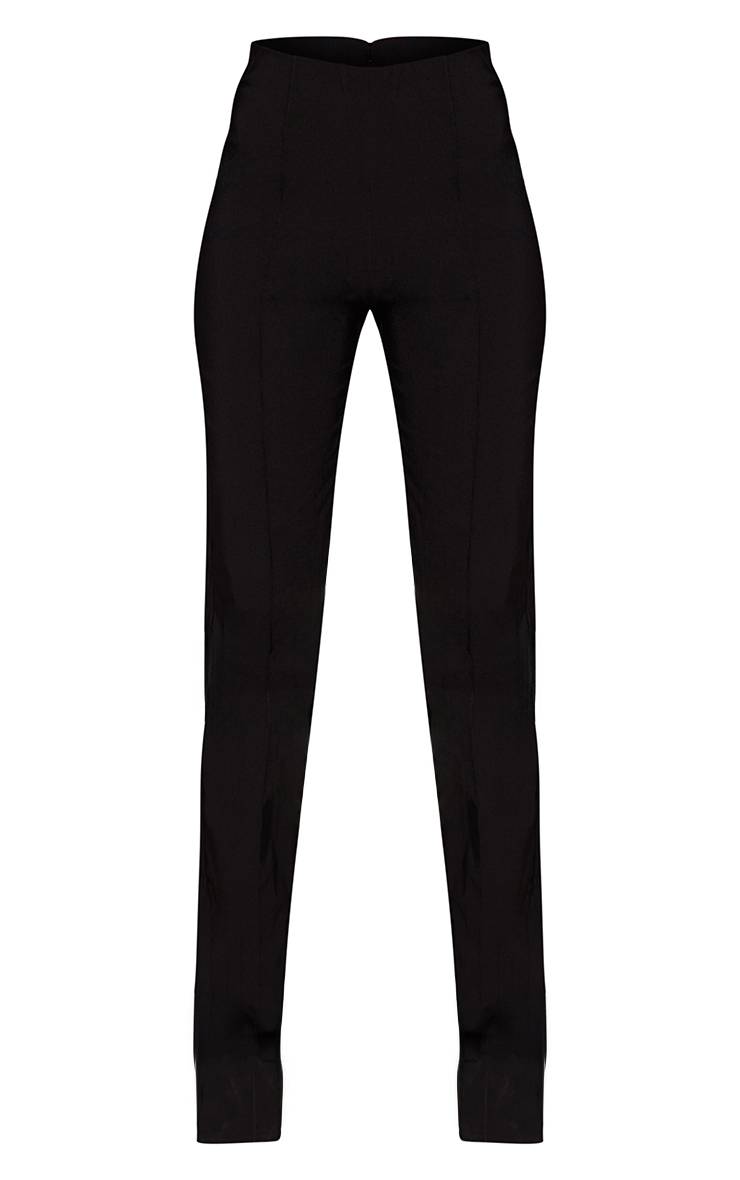 Noir Pantalon Tissé Extensible Tall Coordonné