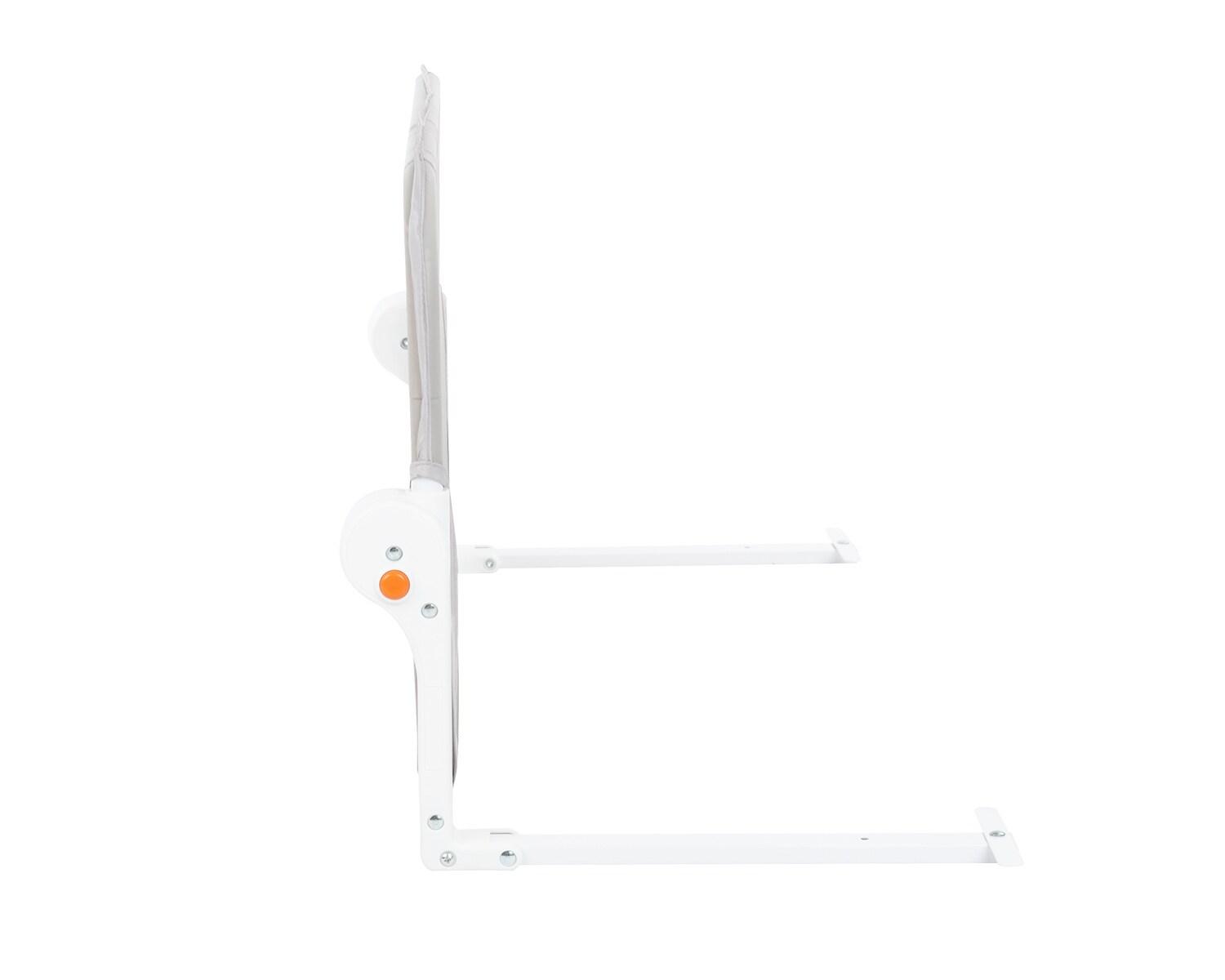 Kikkaboo Bettschutzgitter I am safe 102 cm lang, für Matratzenstärke 12 - 20 cm grau