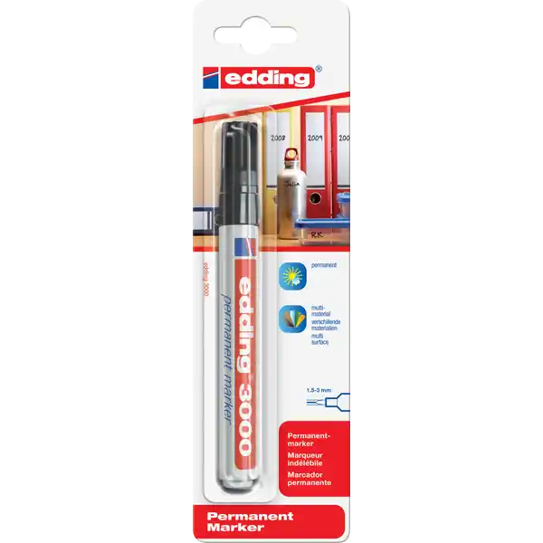 Permanentmarker 3000, 1.5 - 3mm, schwarz