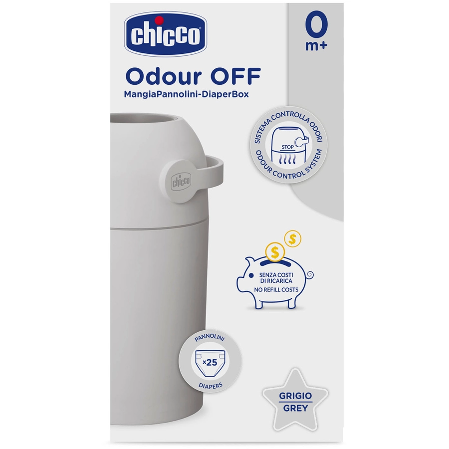chicco Windeleimer Odour Off in grau