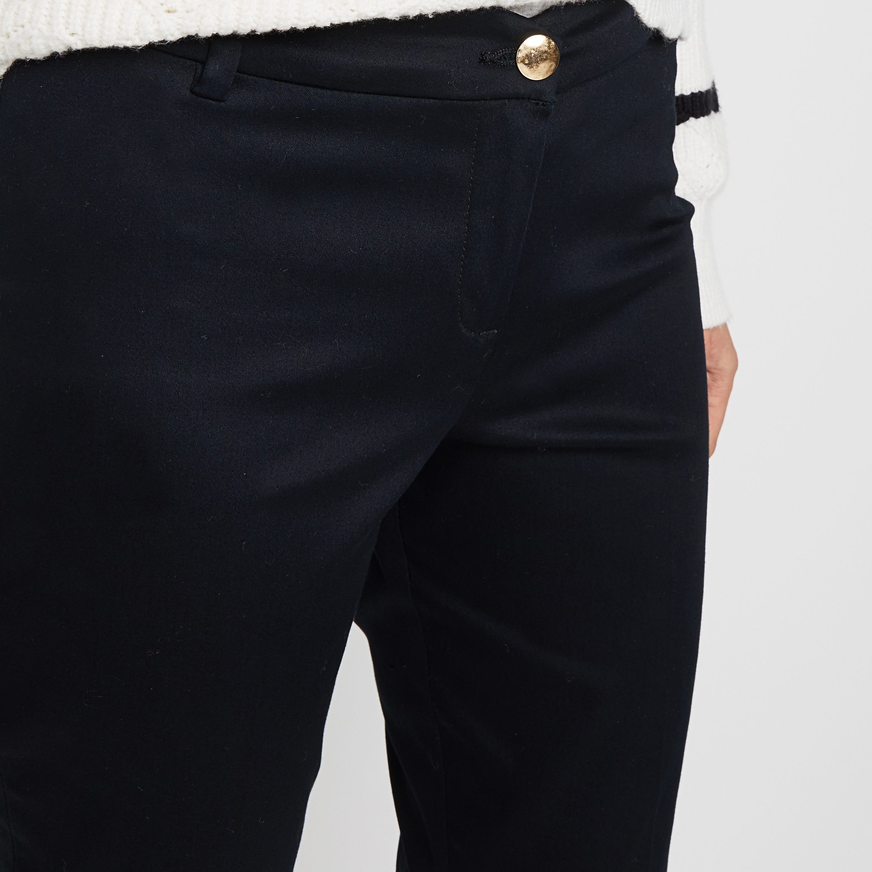 Pantalon raccourci femme - NOIR