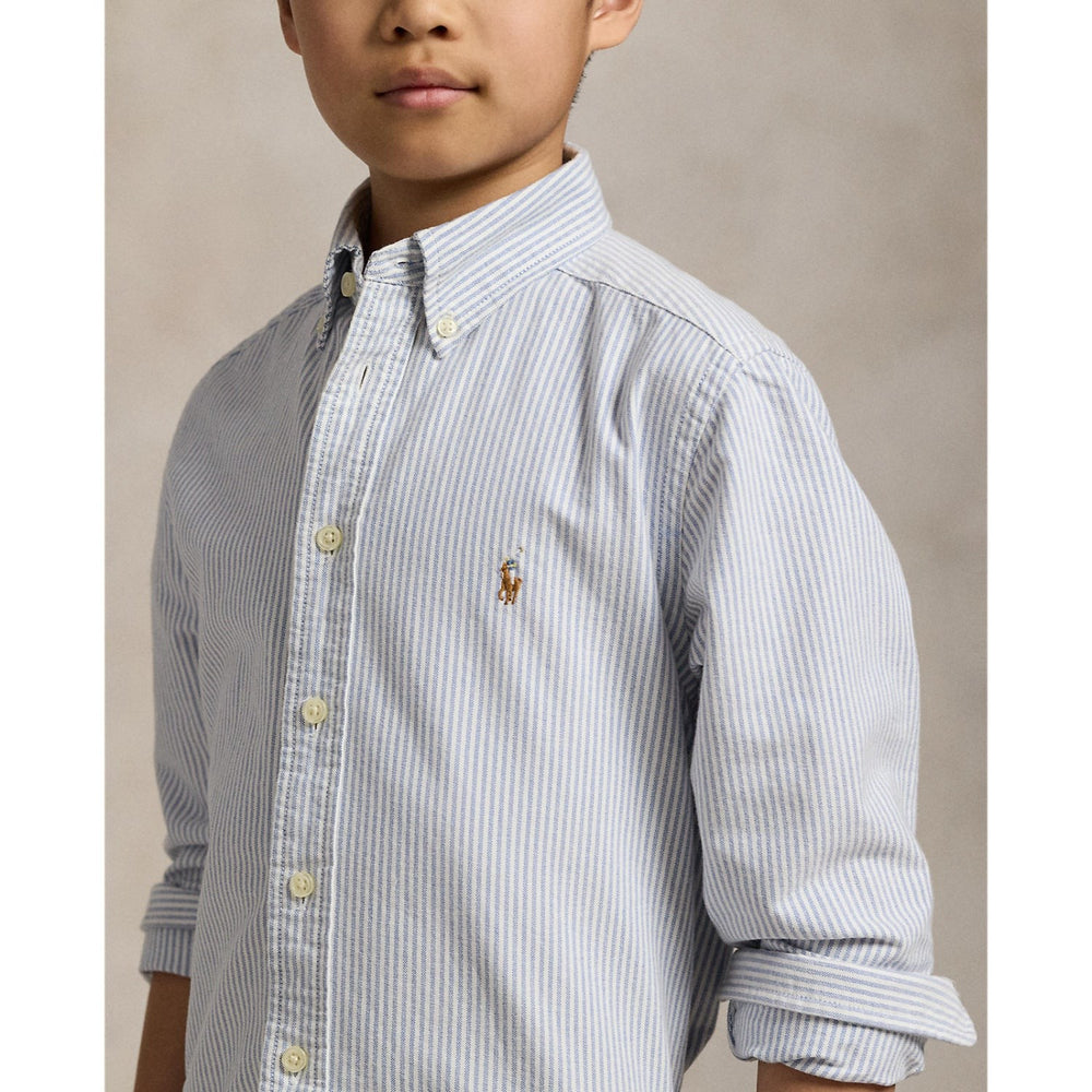 Køb Polo Ralph Lauren Lt Blue Stripe Sport Skjorte