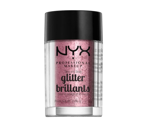 NYX Professional Makeup Face & Body Glitter Glitter Brillantsrose