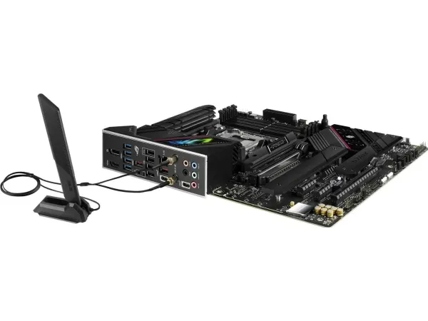 ASUS ROG Strix B650E-F Gaming WiFi - Bundkort - ATX - Socket AM5 - AMD B650 Chipset - USB-C 3.2 Gen 2x2, USB-C 3.2 Gen2, USB 3.2 Gen 2, USB 3.2 Gen 1 - 2.5 Gigabit LAN, Wi-Fi 6, Bluetooth - onboard grafik (CPU påkrævet) - HD Audio (8-kanaler)