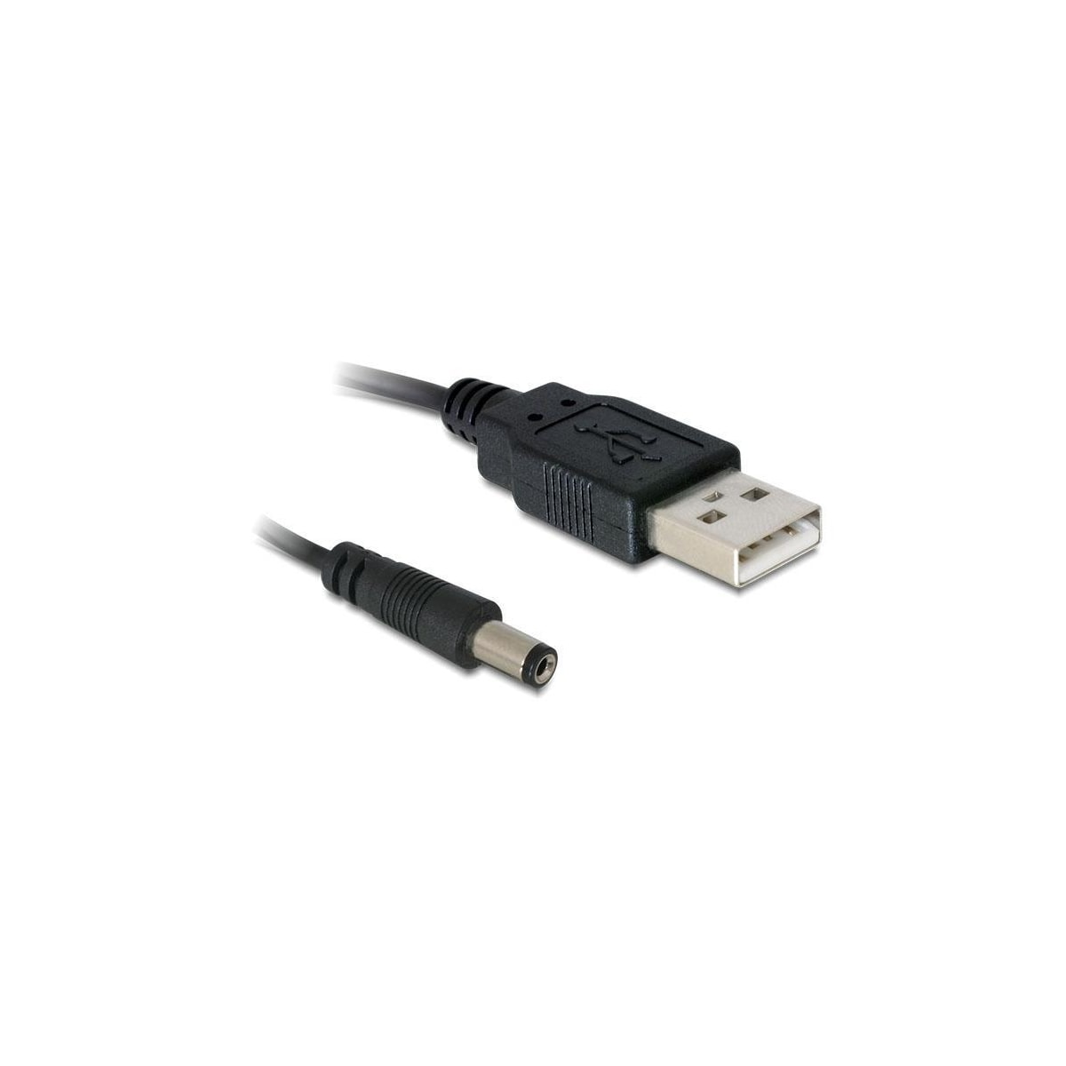 DeLock 82197 Cable USB Power to DC 5.5 x 2.1 mm Male 1.0m, black