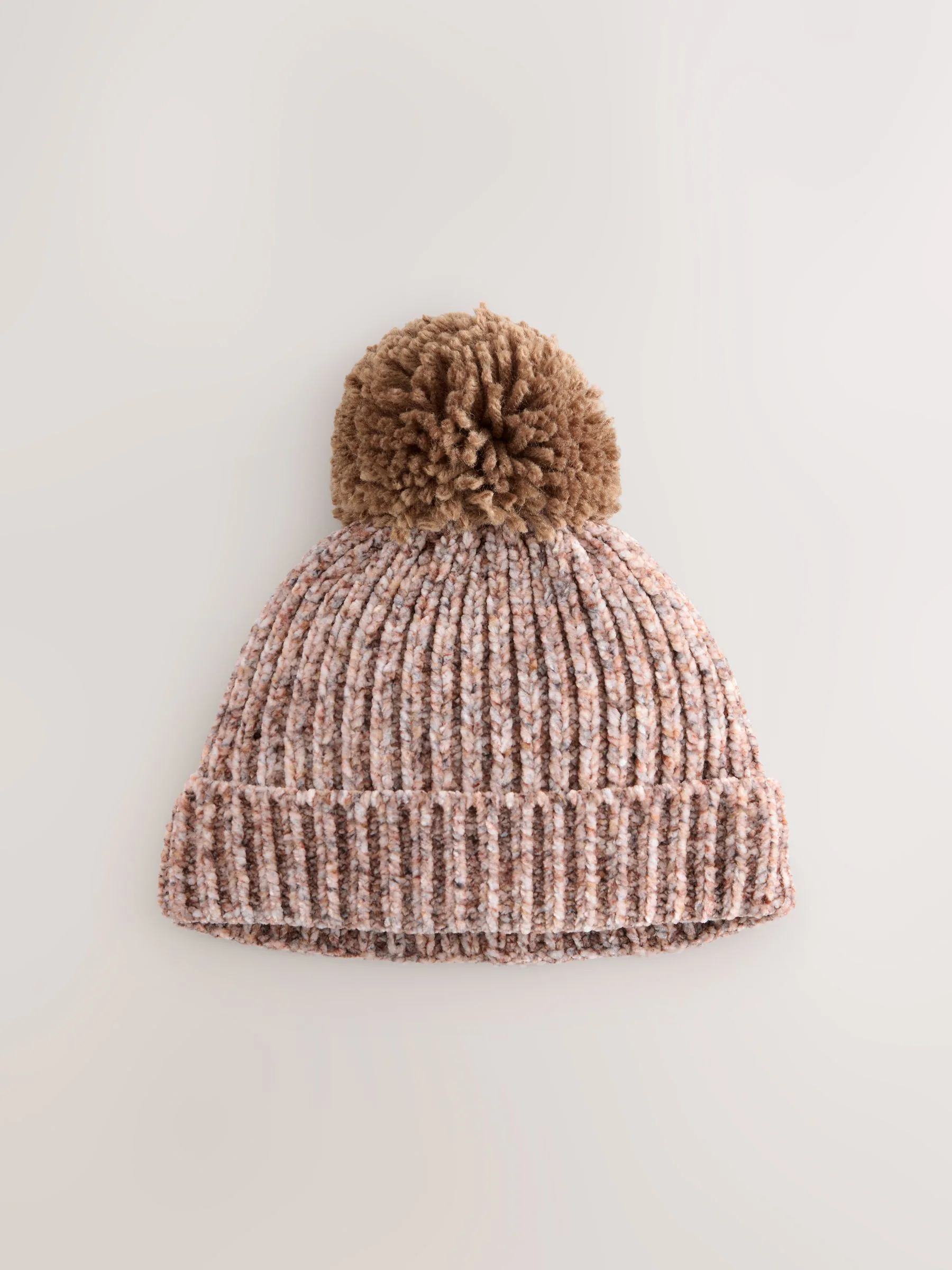 Bruin - Chenille Baby Hat with a Pom (0mths-2yrs)