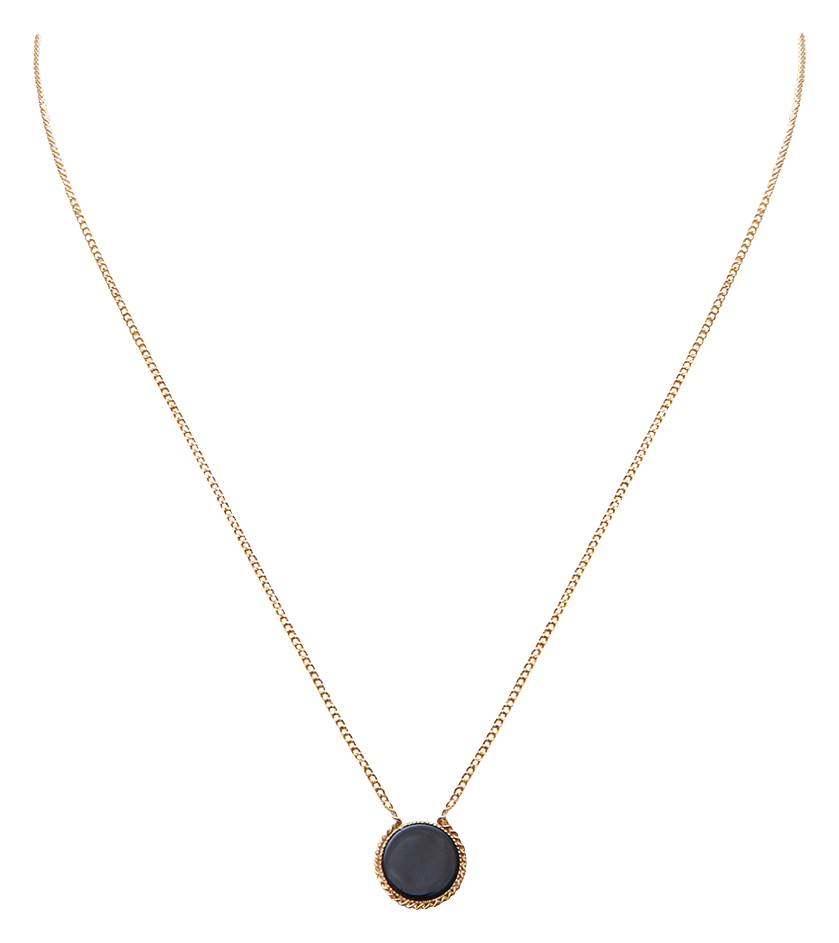 LADY - Collier en laiton | Noir
