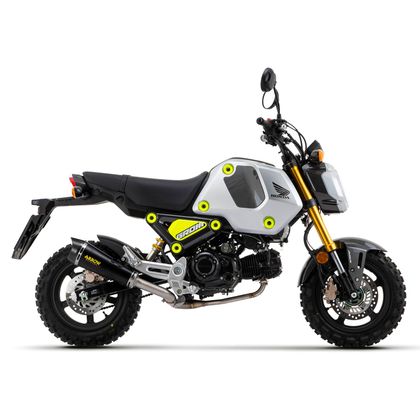 Silencieux Arrow X-Kone nichrom dark embout carbone - Noir