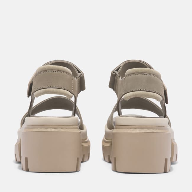 Sandalo a Doppia Fascia Everleigh da Donna in                beige