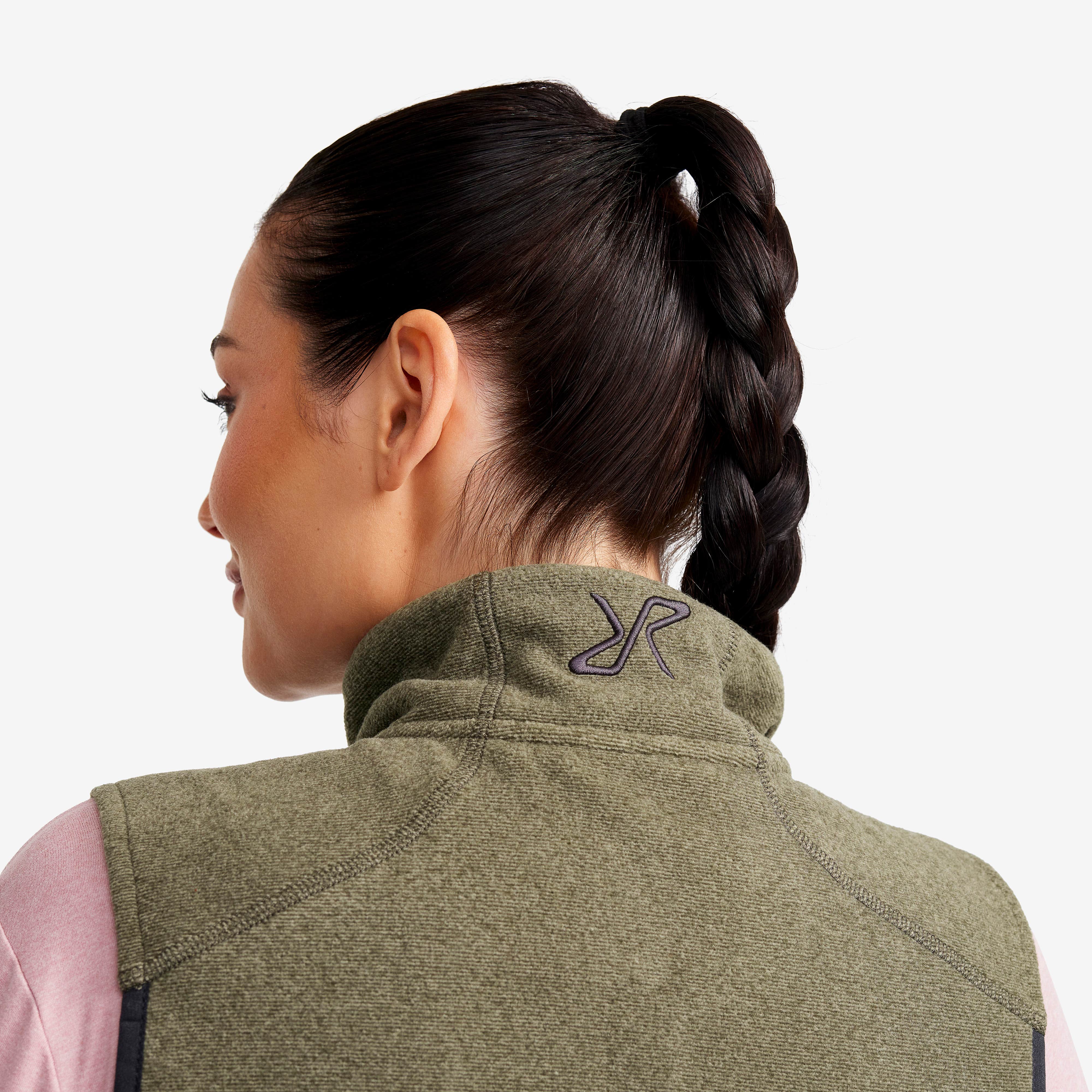 Essential Fleece Vest Dame Grape Leaf