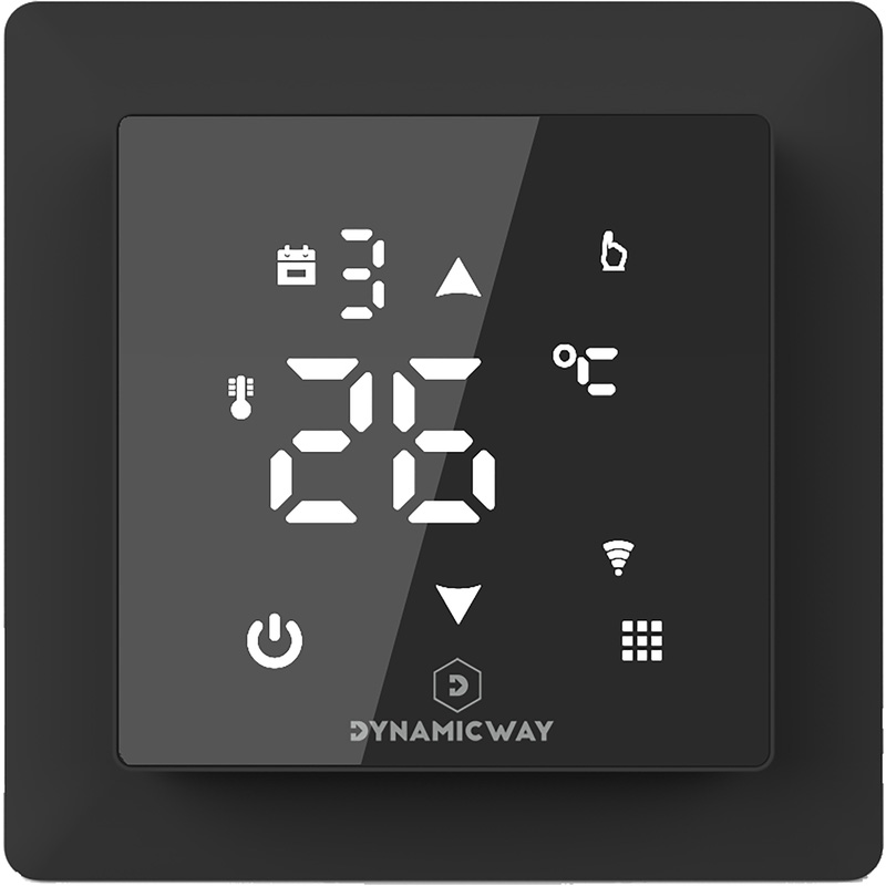 Dynamic Way elektrische vloerverwarmingsmat incl. WIFI thermostaat zwart 50x600cm/3m² 450W