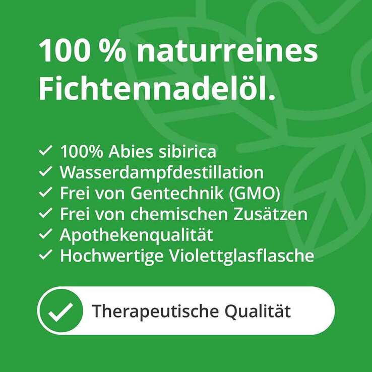 Fichtennadel Öl naturrein ätherisch, 10 ml