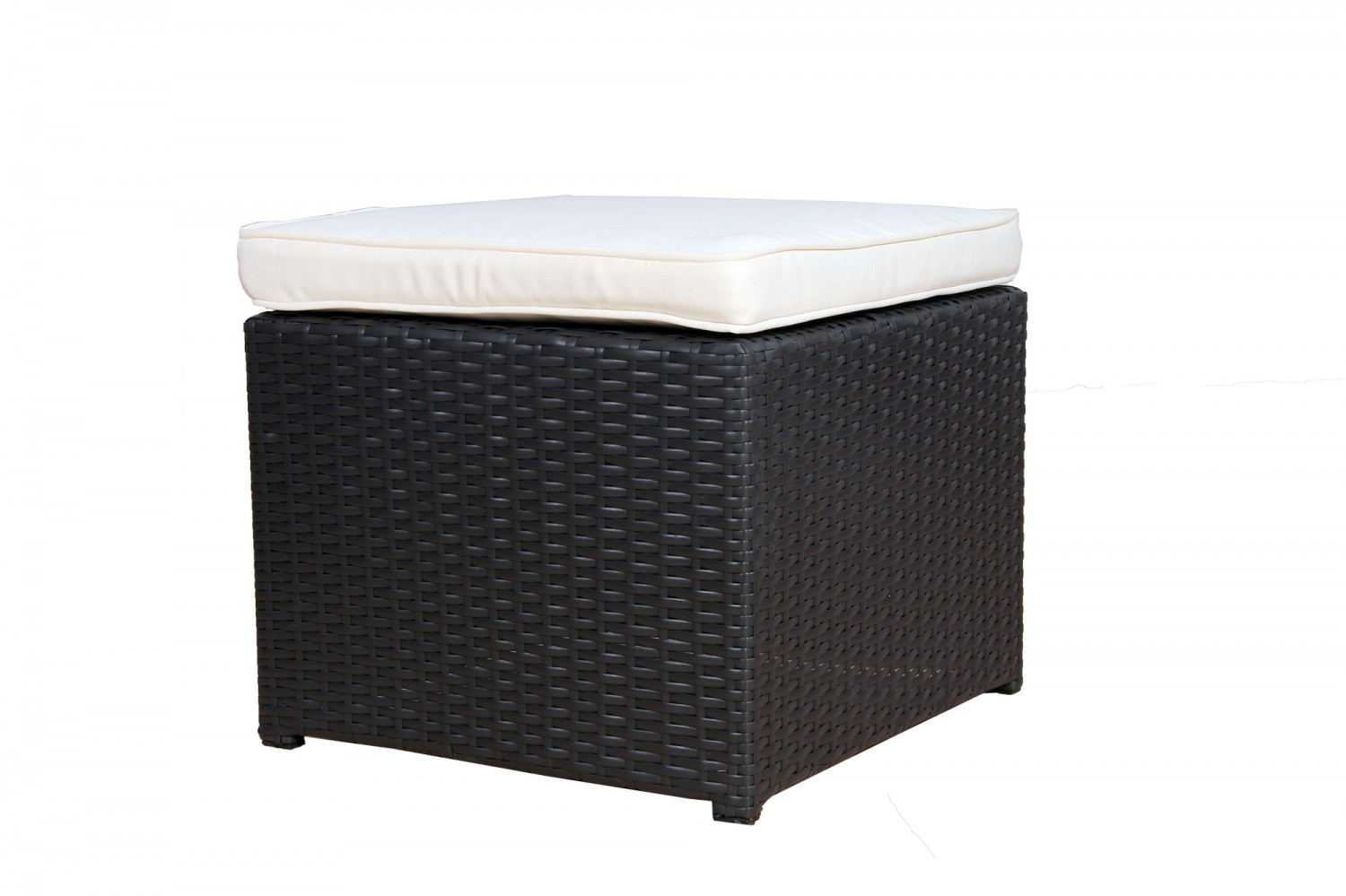 Love Seat CHERRY Rattan Garnitur schwarz/cremeweiss