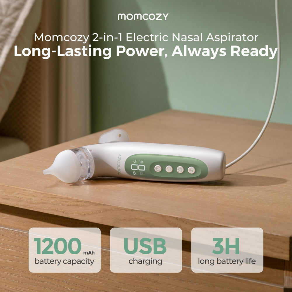 Køb Momcozy BreezyClear™ 2-i-1 Spray & Suction Electric Nasal