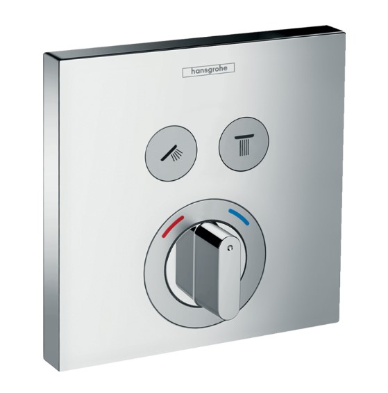 Hansgrohe ShowerSelect afbouwdeel douchemengkraan voor 2 functies met stopkraan chroom