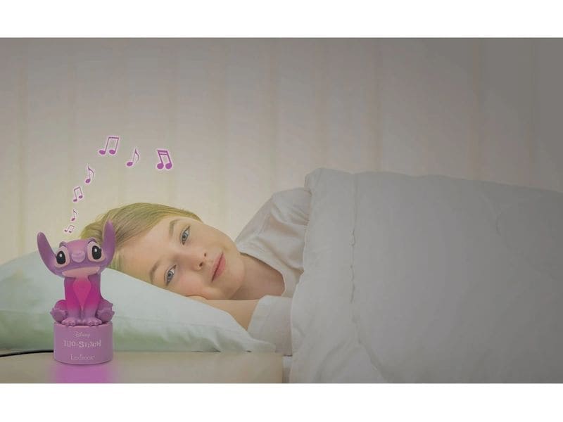 Lexibook Angel Nachtlicht-Lautsprecher Blau/Rot Angenehmes Nachtlicht mit 3D Figur