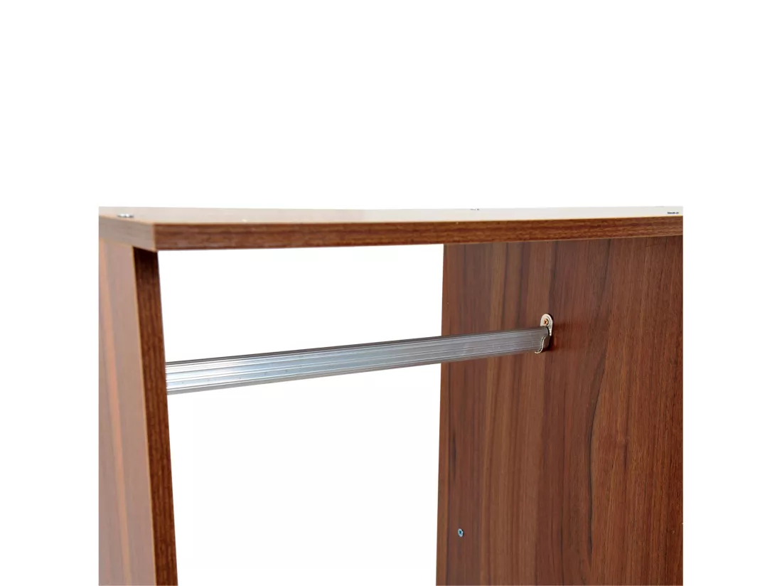 Armoire penderie armoire de rangement mobile panneaux de particules coloris chêne moyen