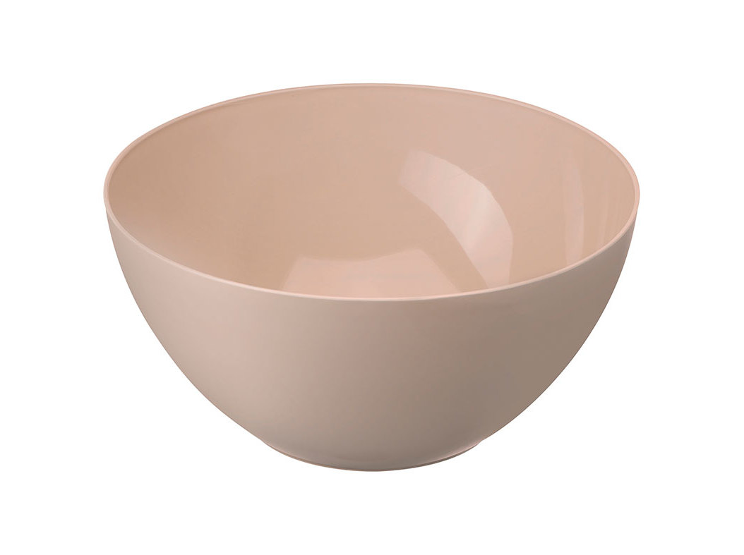 SALADEIRA PLÁSTICO ACTUEL TAUPE REUTILIZ 28CM