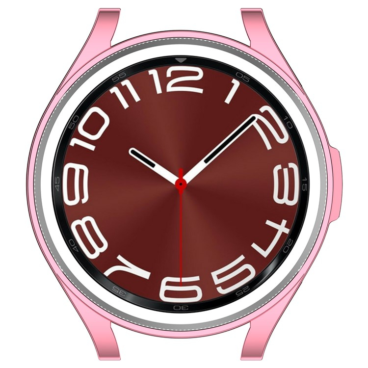 Samsung Galaxy Watch 6 Classic (47mm) Galvanisierte Gummi Bumper Hülle - Pink