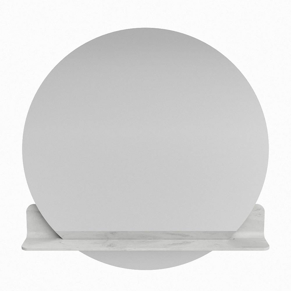 Mondiaz Spot spiegel rond Ø80cm met planchet opalo