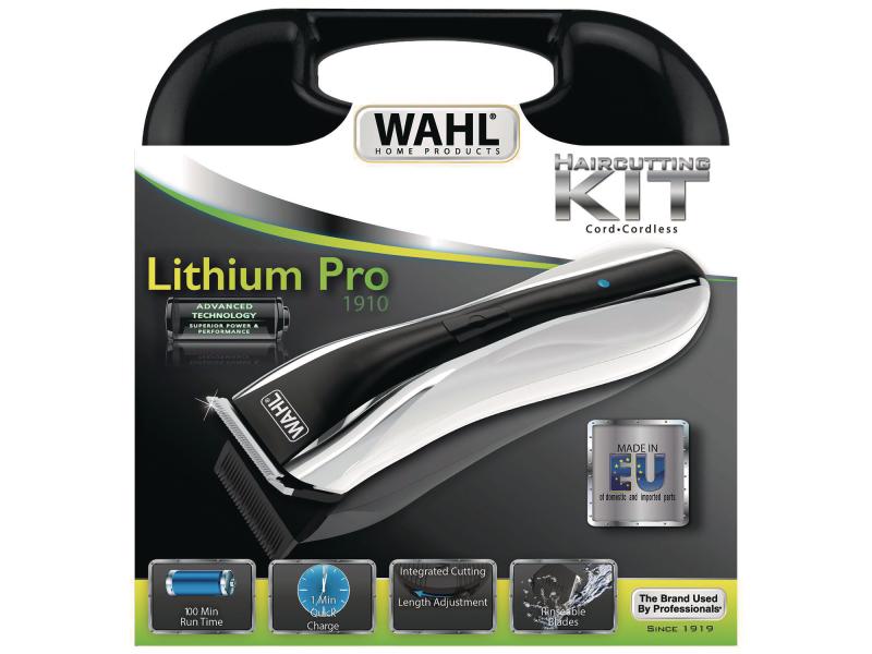 Wahl Haarschneider Lithium Pro Silber Akku-Haarschneidemaschine