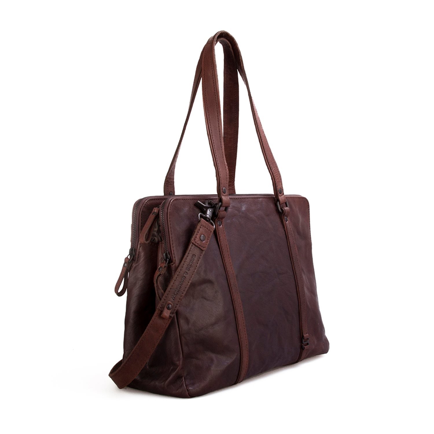 Spikes & Sparrow Laptop Shoulderbag brandy II