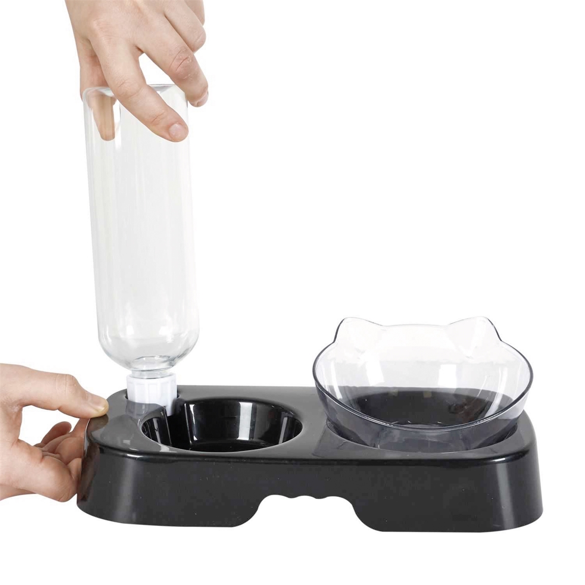 Gamelle/distributeur d'eau pour chat