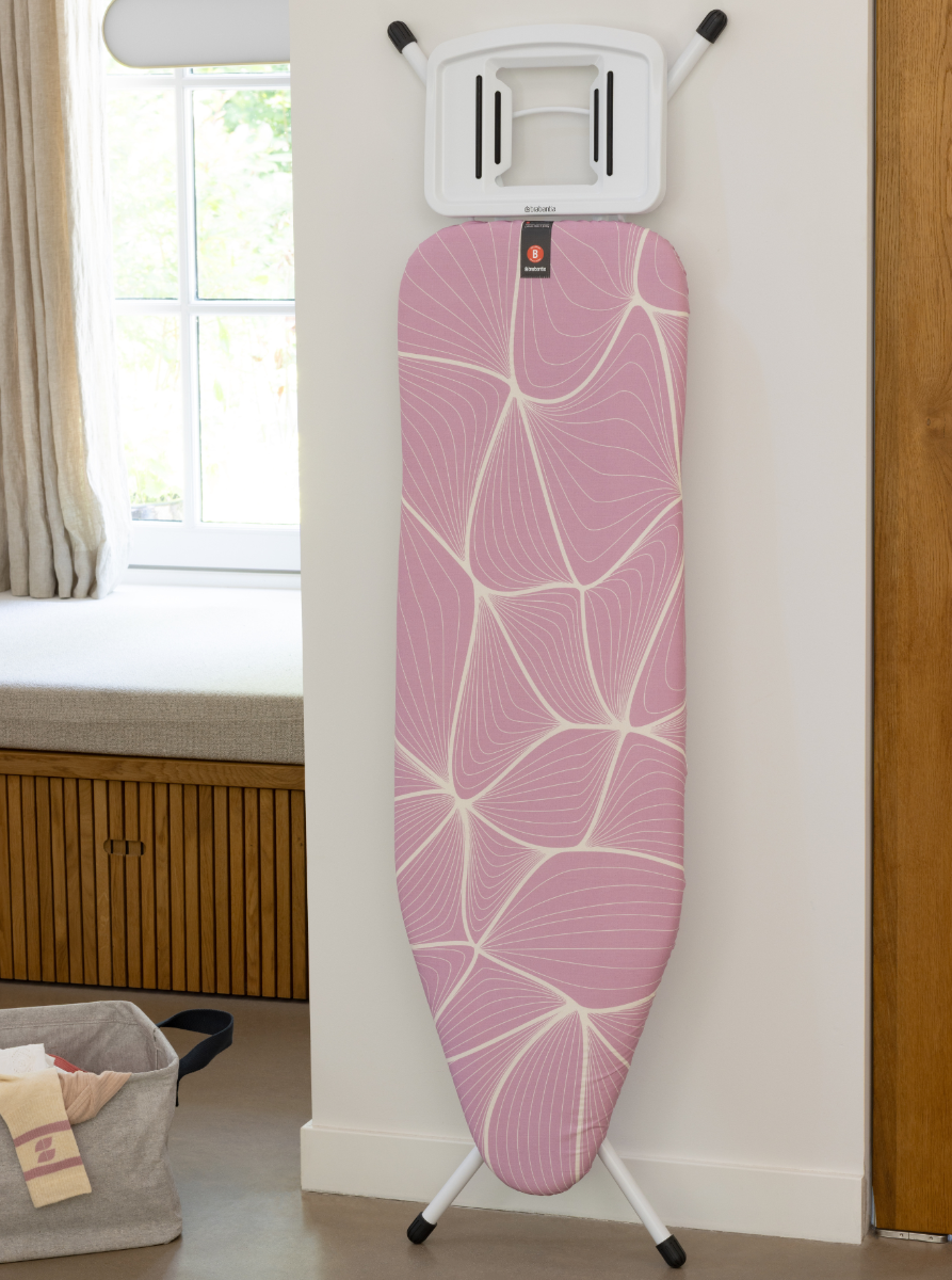 Strijkplank B, 124x38 cm, solide strijkerhouder - Lilac Waves