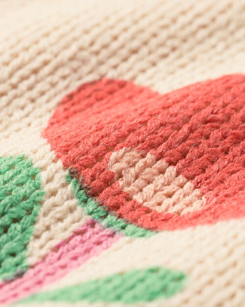 pull à fleurs pour bébé sable