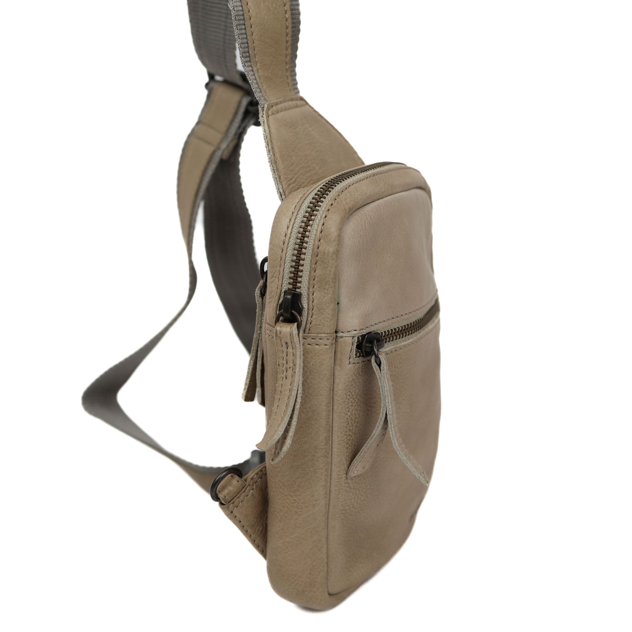 Klein crossbody tasje 'Nikki' silver mink Silver mink