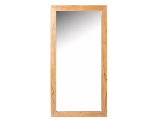 Meuble de salle de bain en teck avec double vasque et miroir - 120 cm - BOBOTSARI